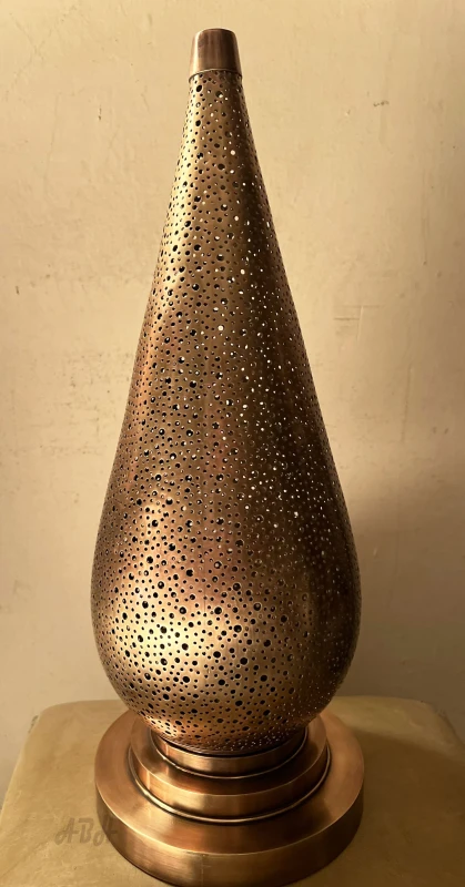 Exquisite Moroccan Brass Lamp - Versatile as Table, Desk, Floor, or Ceiling Lighting - Perfect Decor Gift