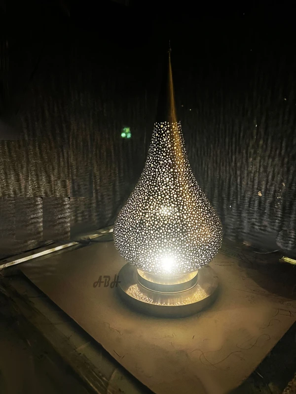Exquisite Moroccan Brass Lamp - Versatile as Table, Desk, Floor, or Ceiling Lighting - Perfect Decor Gift